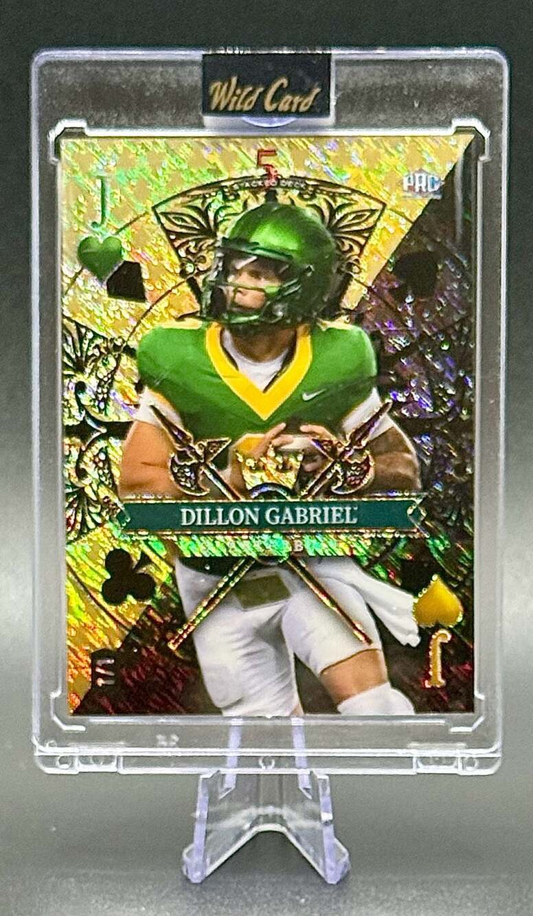 Dillon Gabriel 2024 Wild Card Stacked Deck Jack of Spades 1/1 Football Card